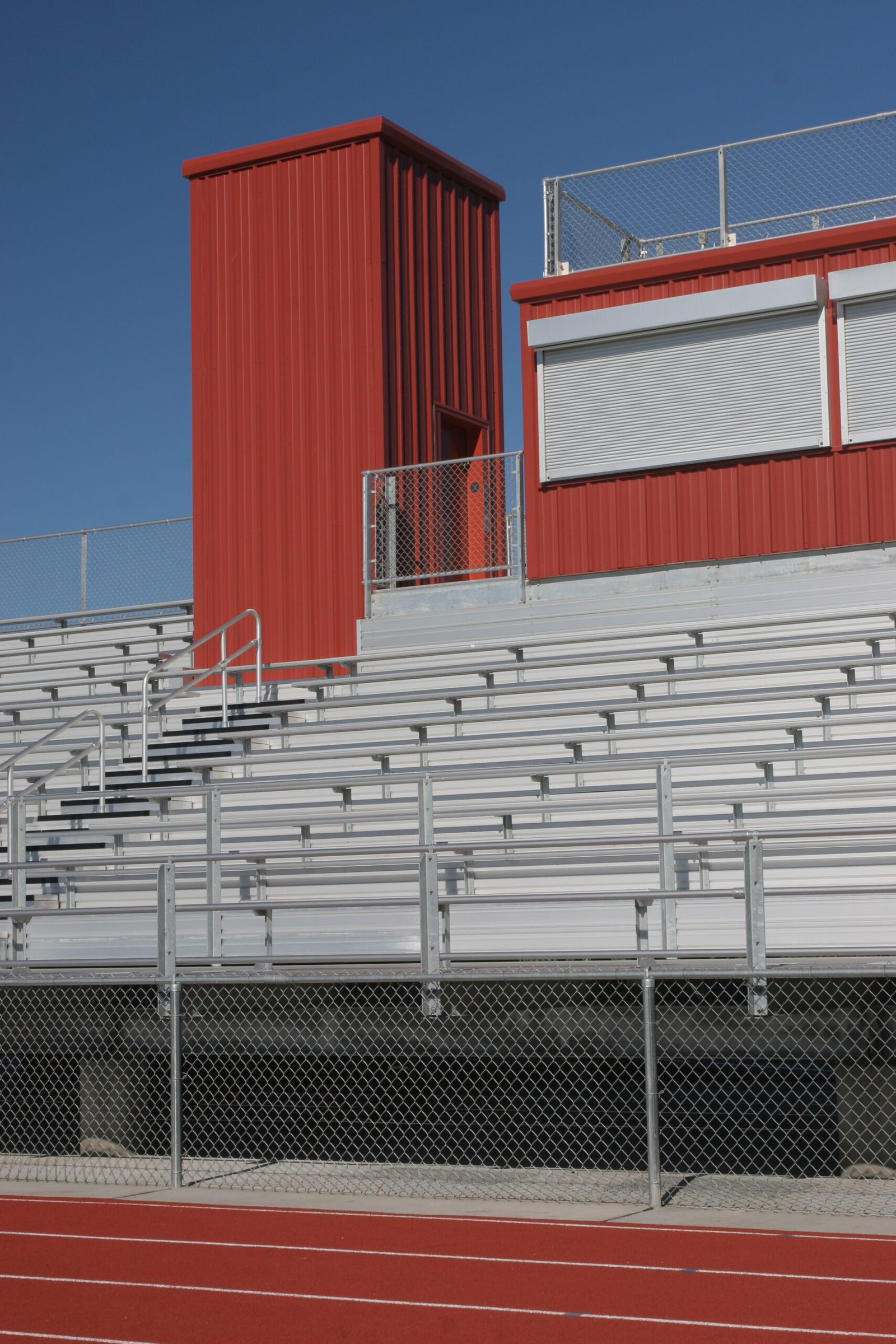 MEM Elevator Systems provide a solution for high school stadiums for ADA Compliance.